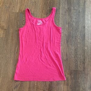 Time and Tru Vibrant Pink Tank Top